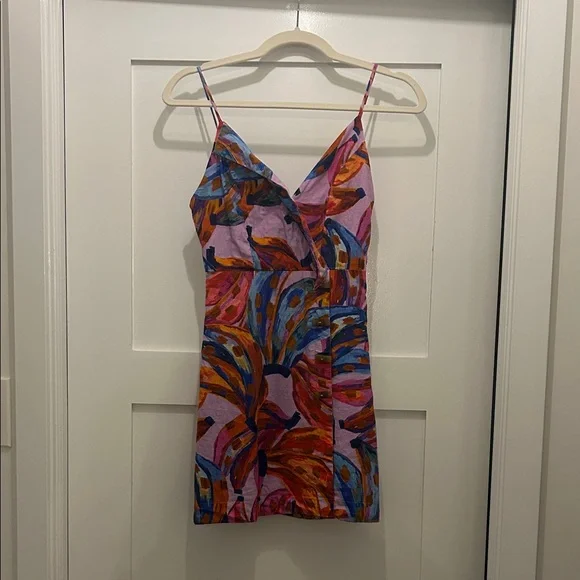 FARM Rio Vibrant Floral Mini Dress - Picture 1 of 3